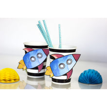 Load image into Gallery viewer, This party package is outta this world !! Use this template to decorate your Space Party. The template can be personalized with your child's name and age.