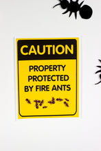 Load image into Gallery viewer, Decorate your Bug Party Theme with these creepy, crawly and fun party signs.   You will receive a PDF file formatted 8 ½in X 11in with 5 different Bug Warning Signs. 