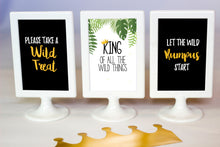 Load image into Gallery viewer, Let the wild rumpus begin!! Decorate your King of the Wild Things party with these templates. Some of the the designs in this package can be personalized with your child's name and/or age.