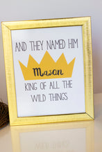 Load image into Gallery viewer, Let the wild rumpus begin!! Decorate your King of the Wild Things party with these templates. Some of the the designs in this package can be personalized with your child's name and/or age.