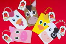 Load image into Gallery viewer, Farm Animals Favor Bag Template