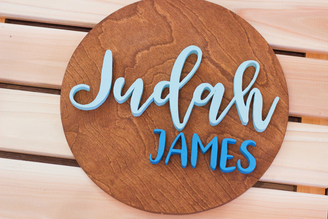 Name Wooden Sign