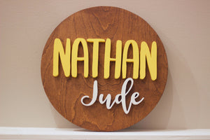 Name Wooden Sign