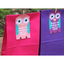Load image into Gallery viewer, Owl Favor Bag and Thank You Tag