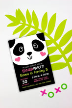 Load image into Gallery viewer, Party like a Panda Invitation