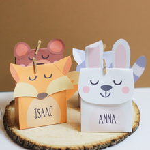 Load image into Gallery viewer, Woodland Animals Mini Favor Box