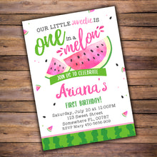 Load image into Gallery viewer, One in a Melon Pink Invitation