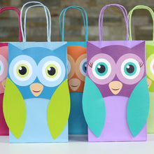 Load image into Gallery viewer, Owl Favor Bag and Thank You Tag