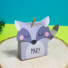 Load image into Gallery viewer, Woodland Animals Mini Favor Box