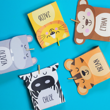 Load image into Gallery viewer, Safari Animals Mini Favor Box