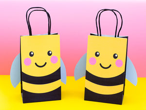 Bumble Bee Favor Bag Template