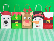 Load image into Gallery viewer, Christmas Favor Bag Template
