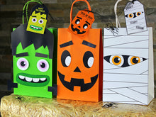 Load image into Gallery viewer, Halloween Favor Bag Template
