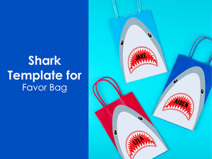 Shark Favor Bag Template