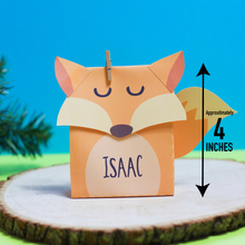 Load image into Gallery viewer, Woodland Animals Mini Favor Box